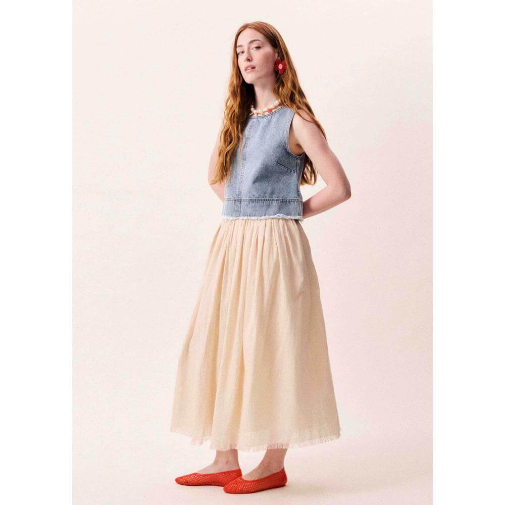 FRNCH Mary Red Skirt